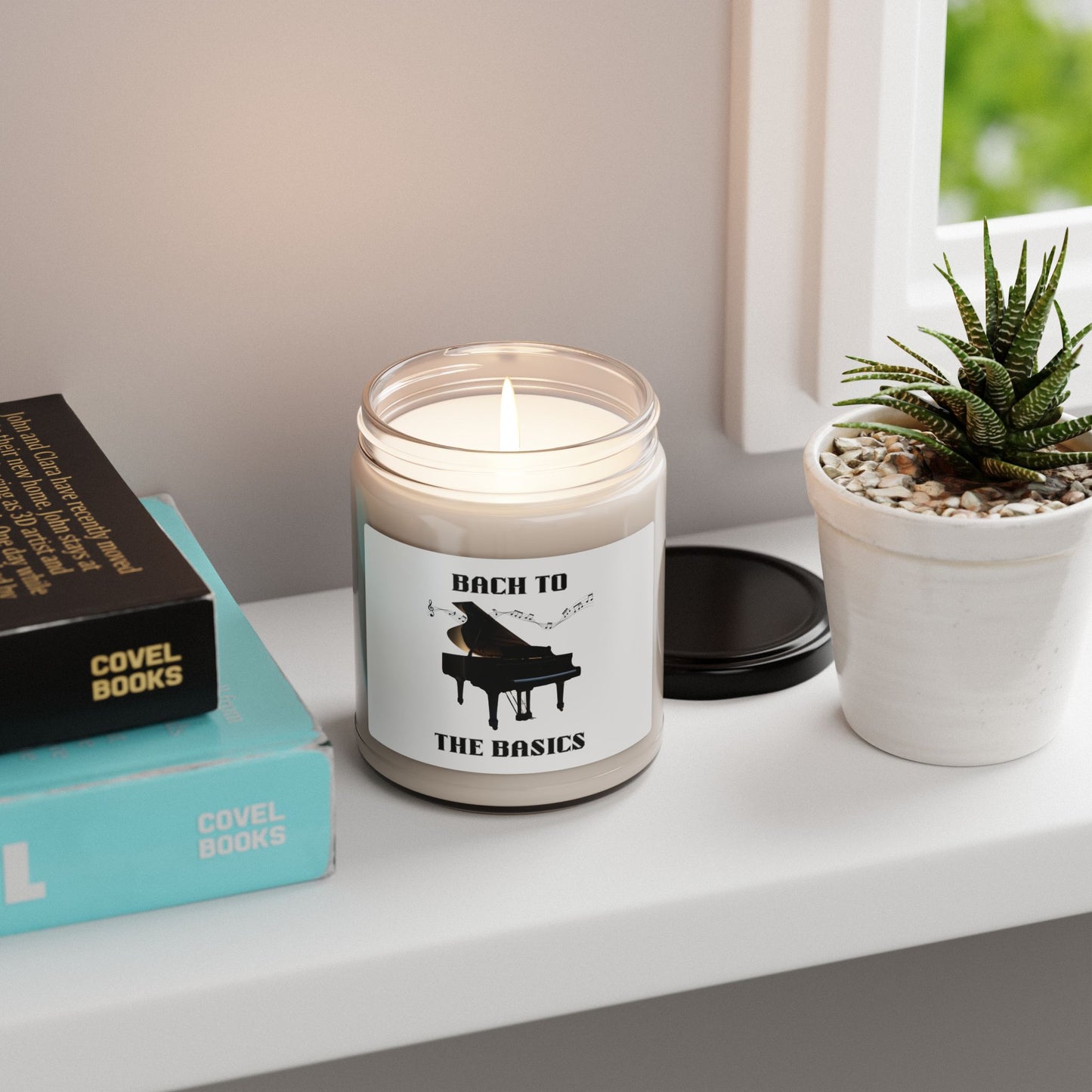 Bach to the Basics | 9oz Scented Soy Candle — Piano Music Gift