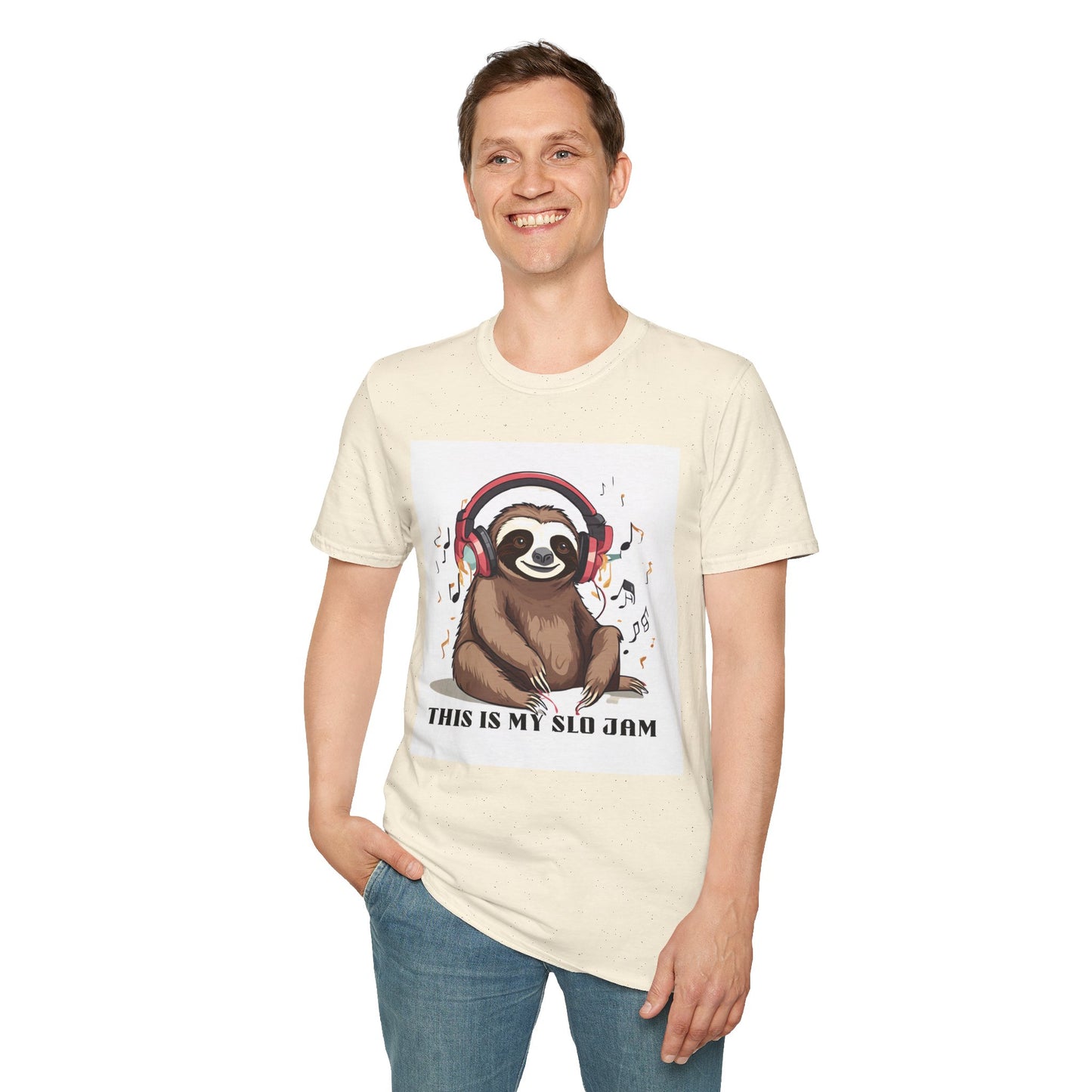 Sloth Softstyle T-Shirt - 'This is my Slo jam sloth'