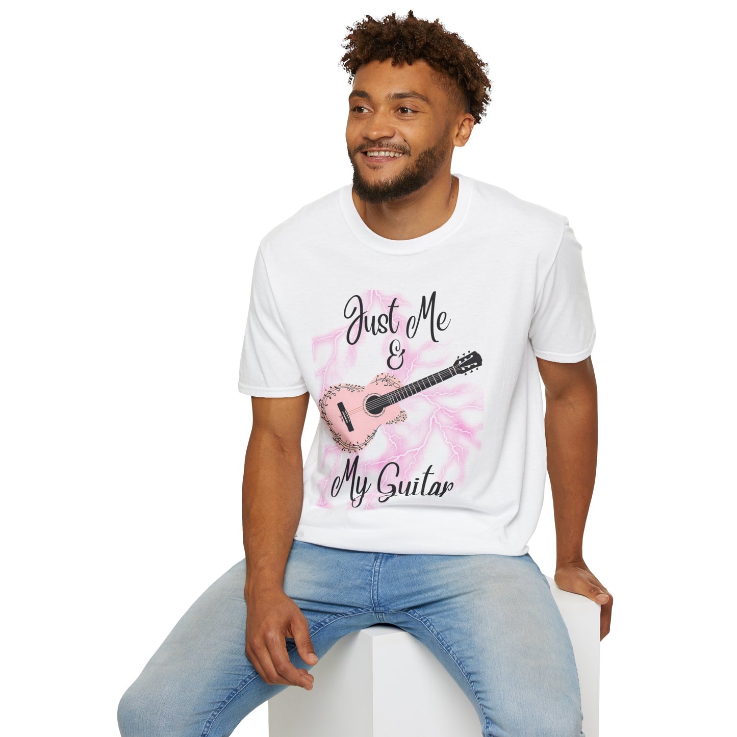 Guitarist Unisex T-Shirt - Just Me And My Guitar Design