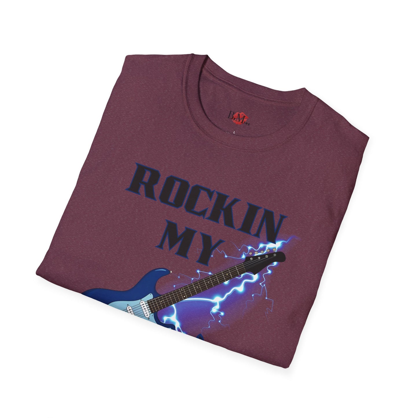 Rockin' My Guitar Unisex Softstyle T-Shirt - Perfect for Music Lovers