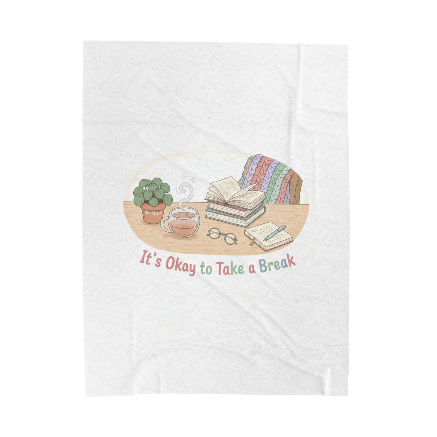 It’s Okay to Take a Break Blanket | burnout self care, rest is productive