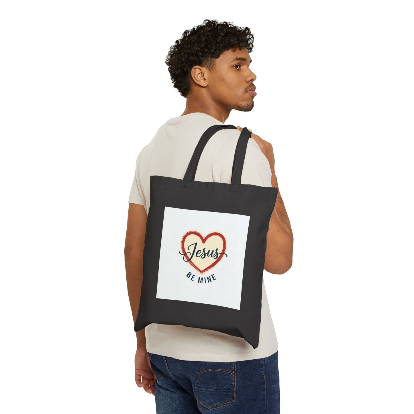 Jesus Be Mine Heart Tote Bag