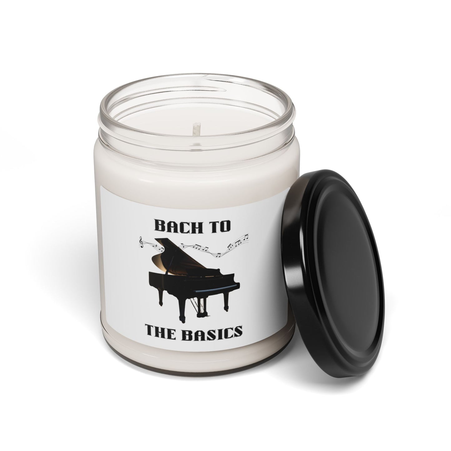 Bach to the Basics | 9oz Scented Soy Candle — Piano Music Gift