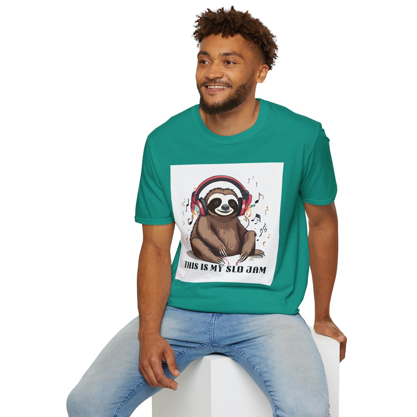 Sloth Softstyle T-Shirt - 'This is my Slo jam sloth'