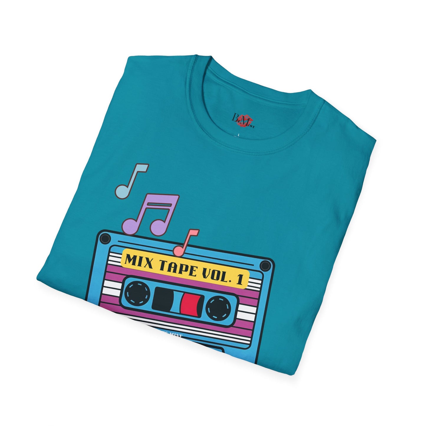 Retro Mix Tape T-Shirt - Unisex Softstyle Tee for Music Lovers