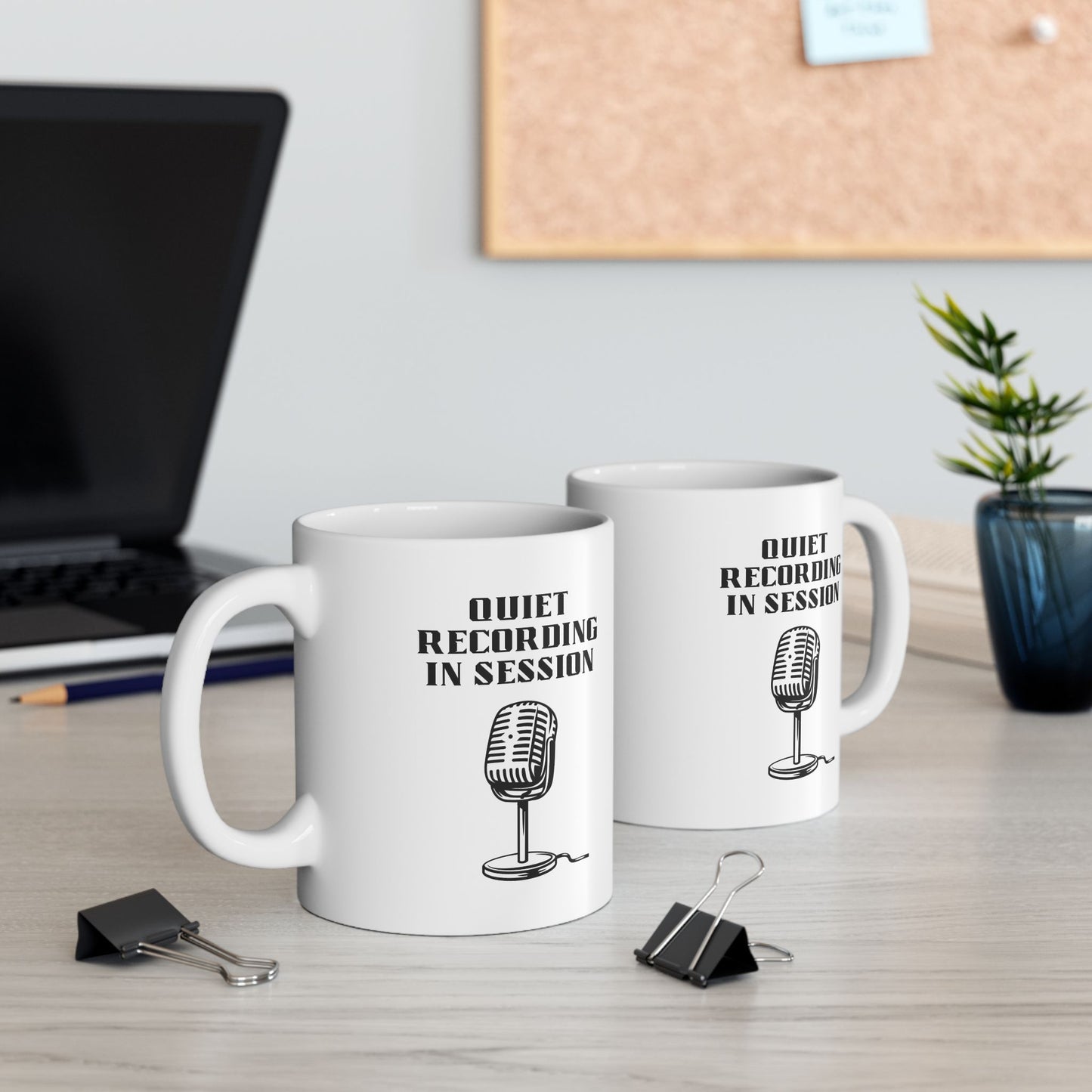 Quiet Recording in Session Ceramic Mug, (11oz, 15oz)