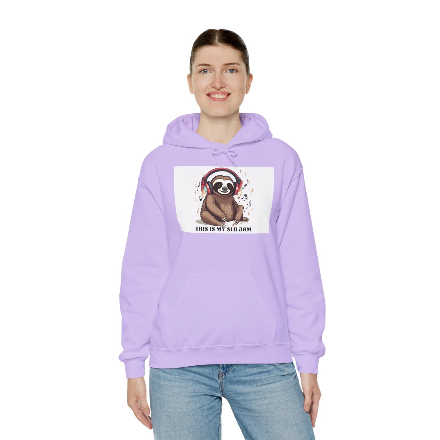 Sloth Heavy Blend Hoodie - Slo Jam Design