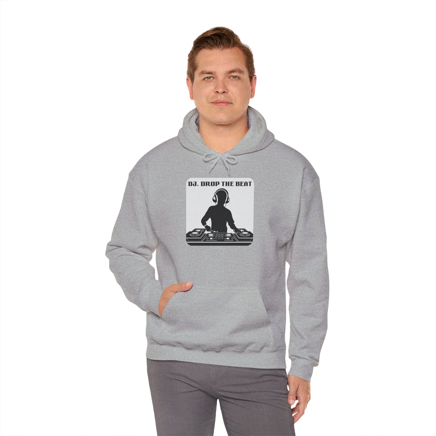 DJ Drop The Beat Unisex Hoodie - Heavy Blend Sweatshirt for Music Lovers