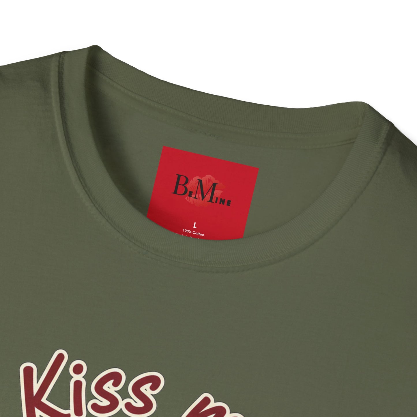 Kiss Me Be Mine T-Shirt — Red Lip Valentine Graphic Tee