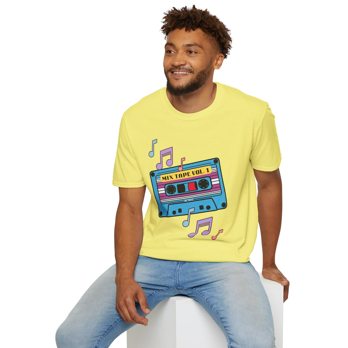 Retro Mix Tape T-Shirt - Unisex Softstyle Tee for Music Lovers