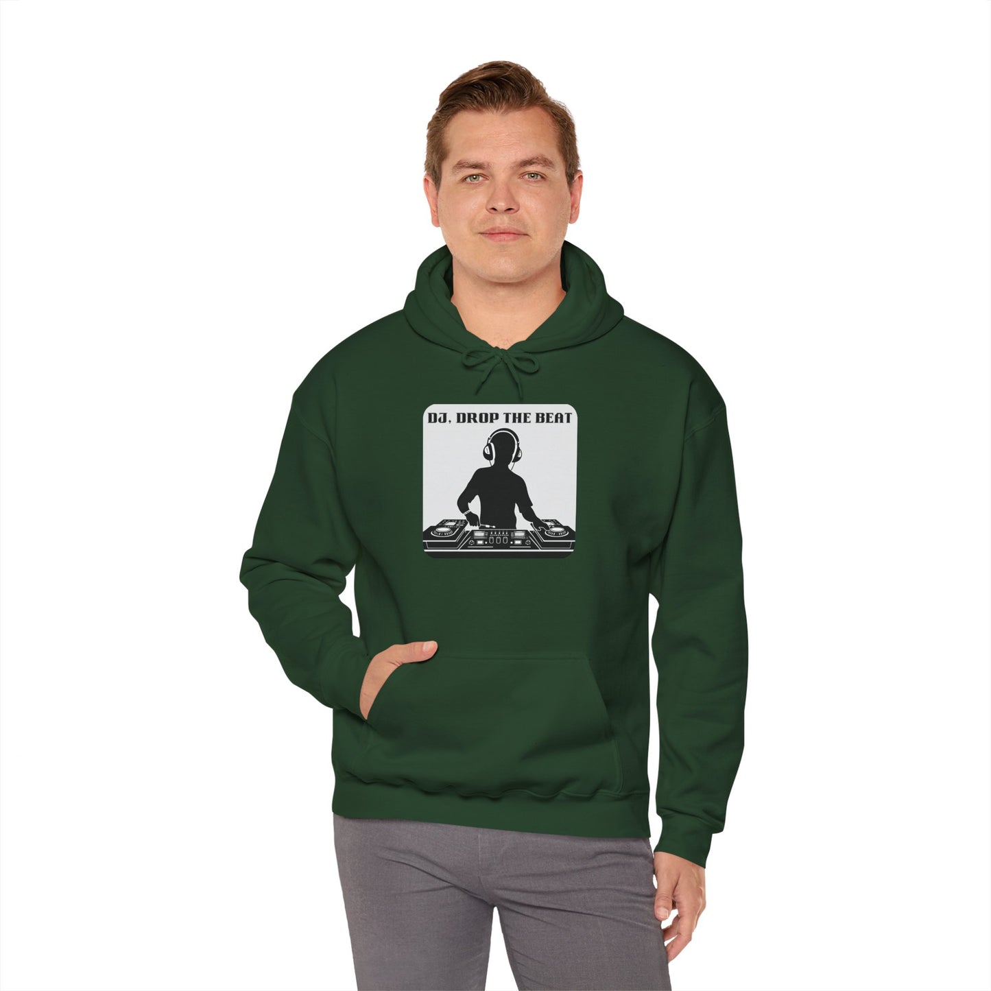 DJ Drop The Beat Unisex Hoodie - Heavy Blend Sweatshirt for Music Lovers