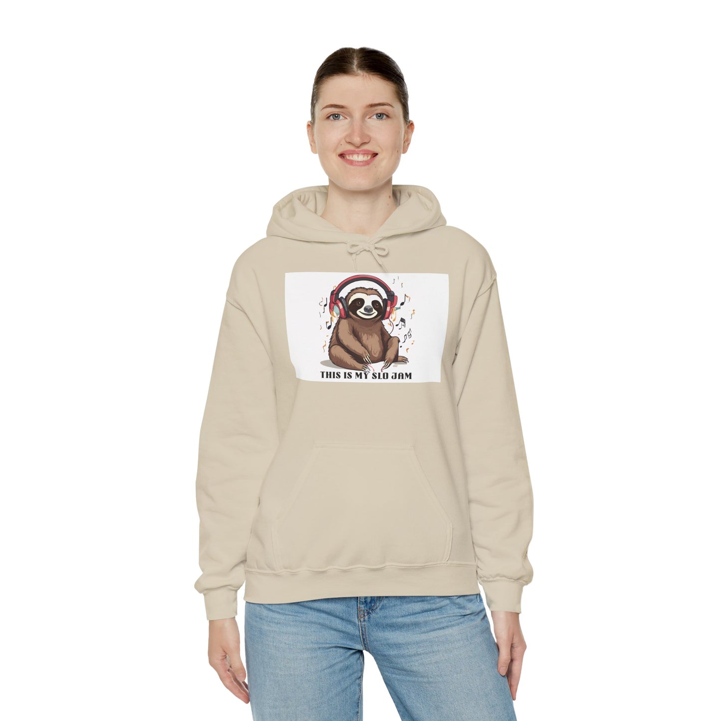 Sloth Heavy Blend Hoodie - Slo Jam Design