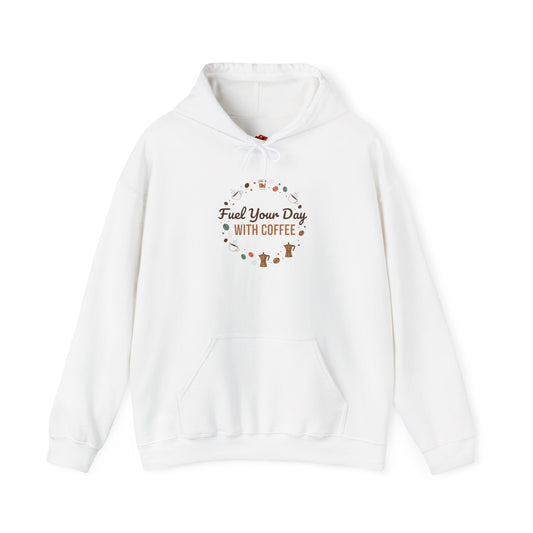 Fuel Your Day with Coffee Hoodie | coffee lover, caffeine design