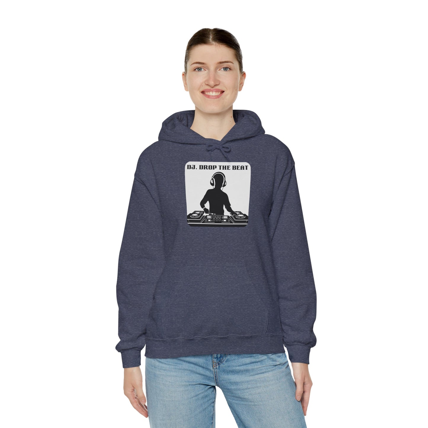 DJ Drop The Beat Unisex Hoodie - Heavy Blend Sweatshirt for Music Lovers