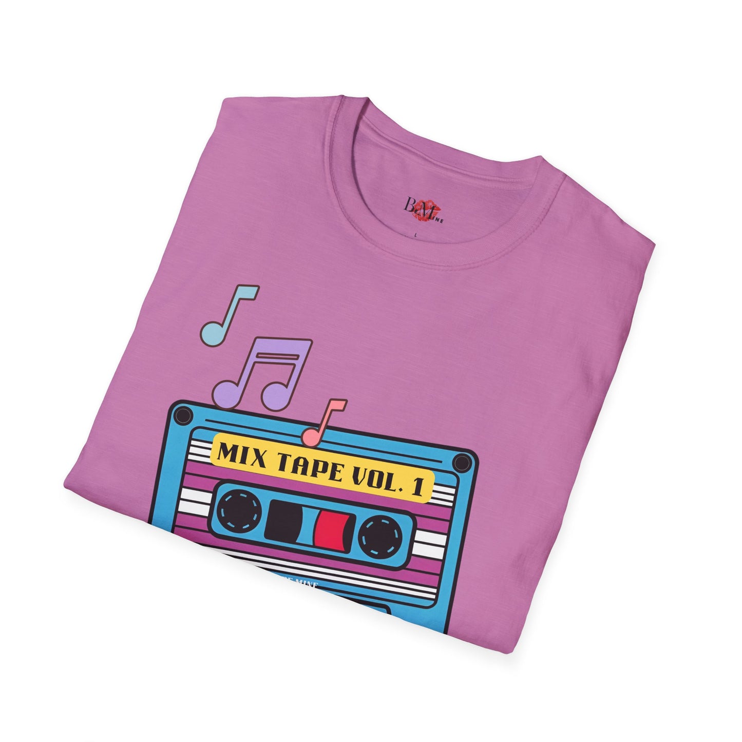 Retro Mix Tape T-Shirt - Unisex Softstyle Tee for Music Lovers