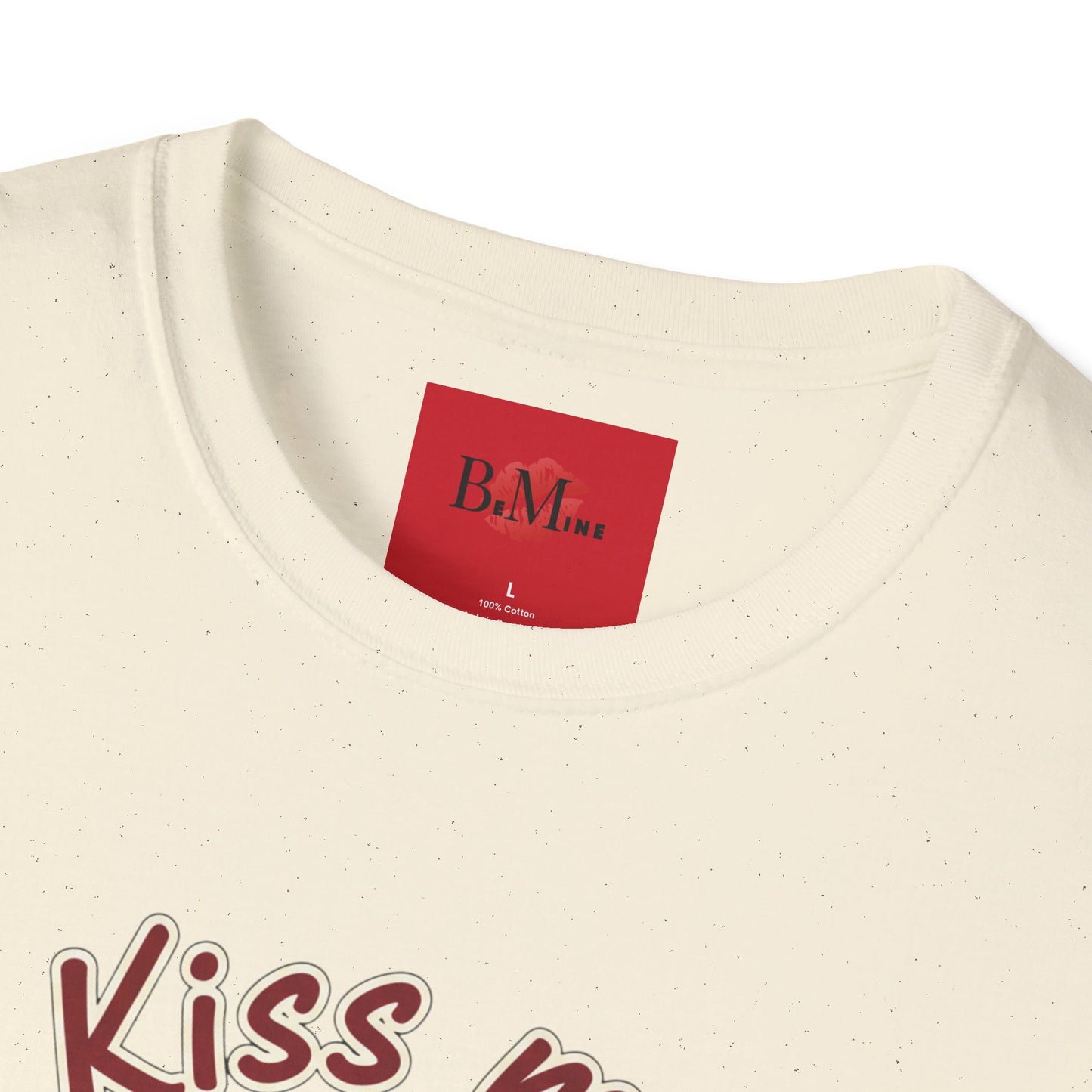 Kiss Me Be Mine T-Shirt — Red Lip Valentine Graphic Tee