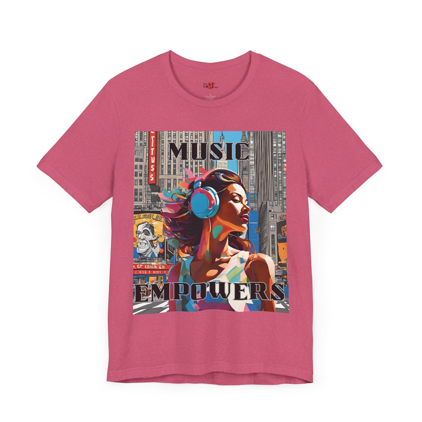 Music Empowers，男女通用平纹针织短袖 T 恤