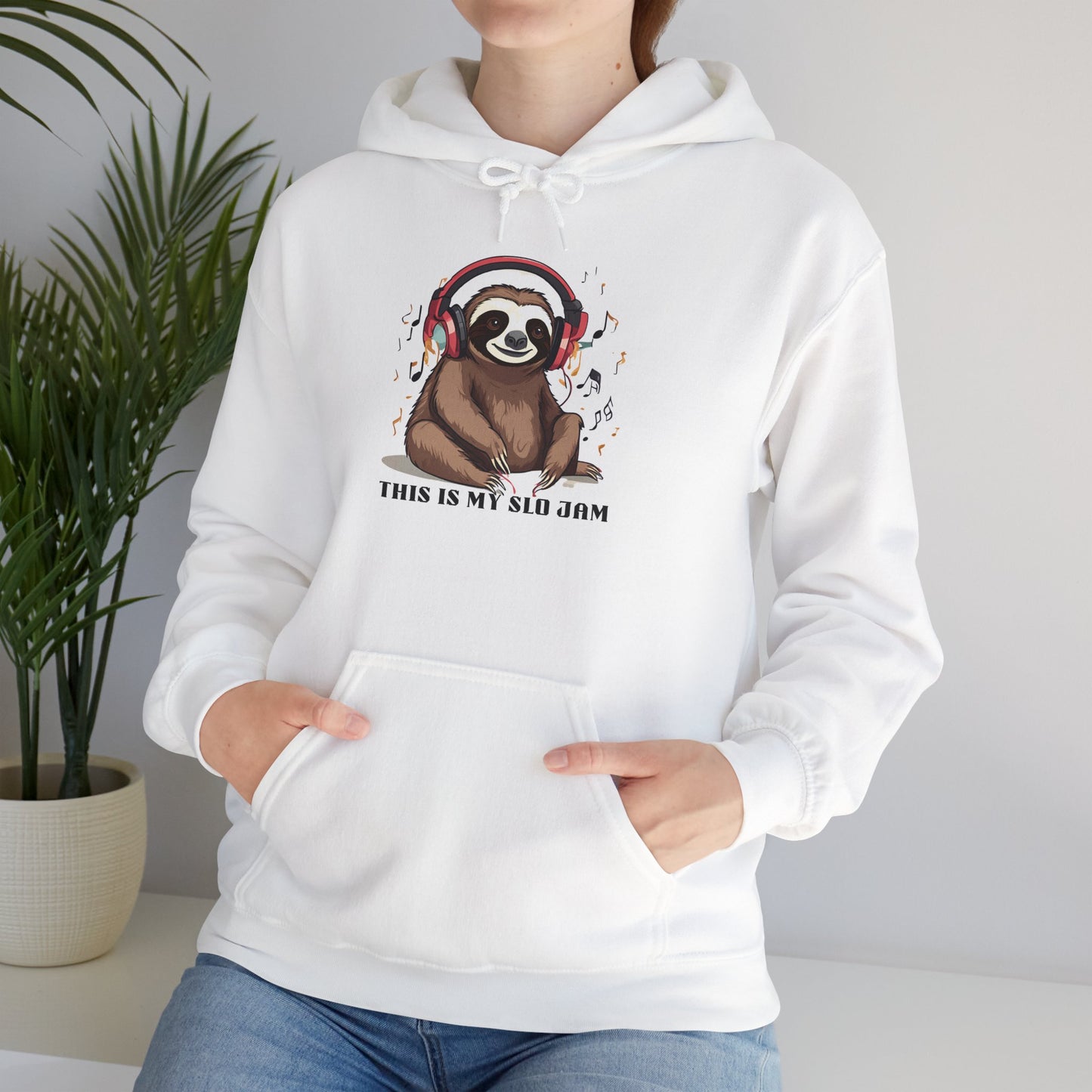 Sloth Heavy Blend Hoodie - Slo Jam Design