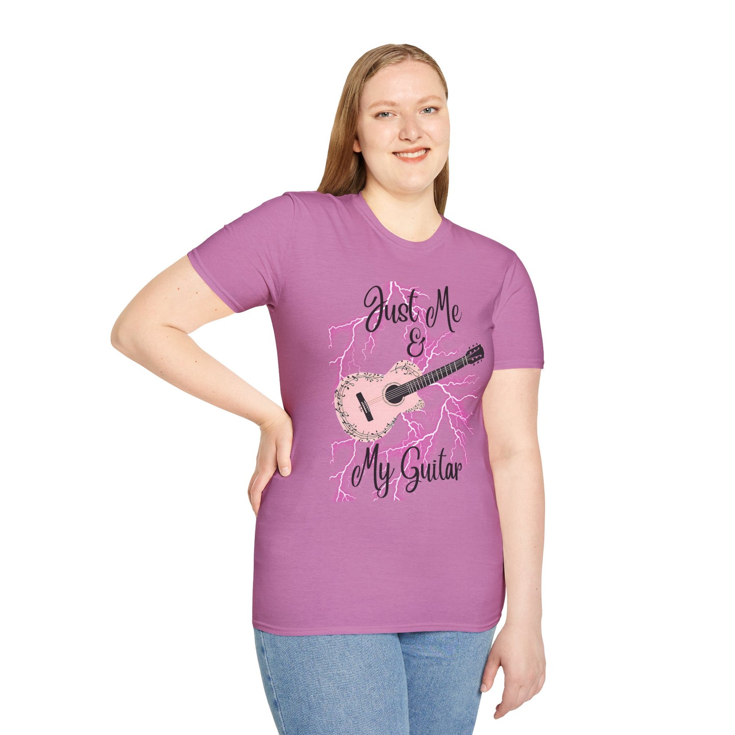 Guitarist Unisex T-Shirt - Just Me And My Guitar Design