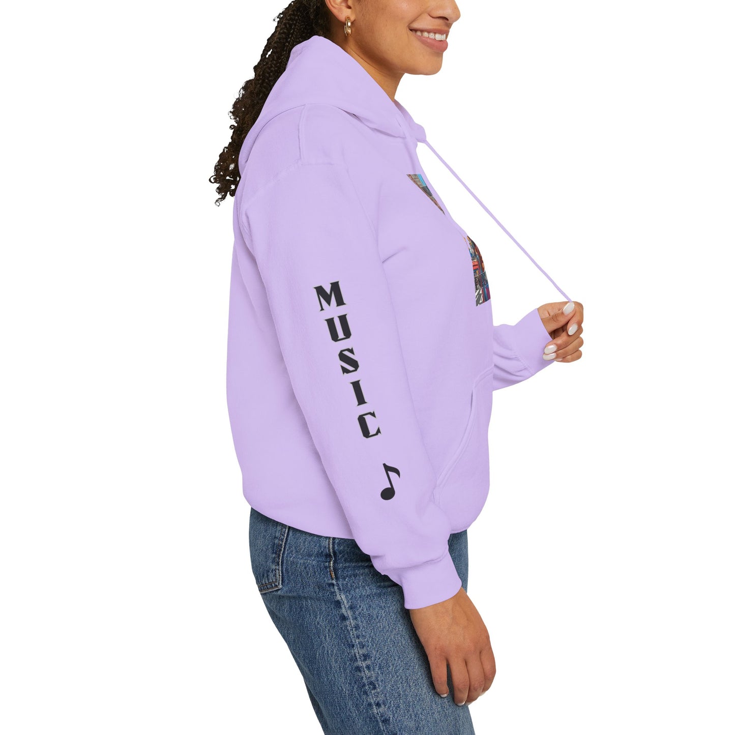 Hooded Sweatshirt Music Empowers Design