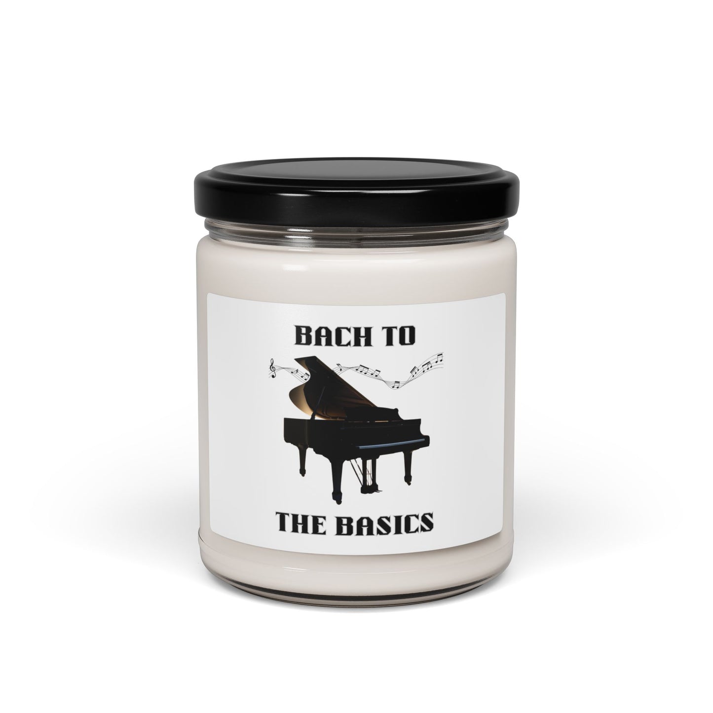 Bach to the Basics | 9oz Scented Soy Candle — Piano Music Gift