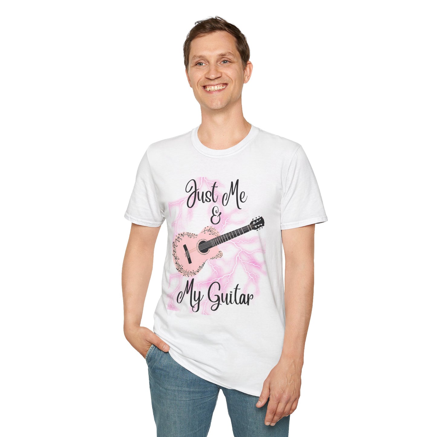 Guitarist Unisex T-Shirt - Just Me And My Guitar Design