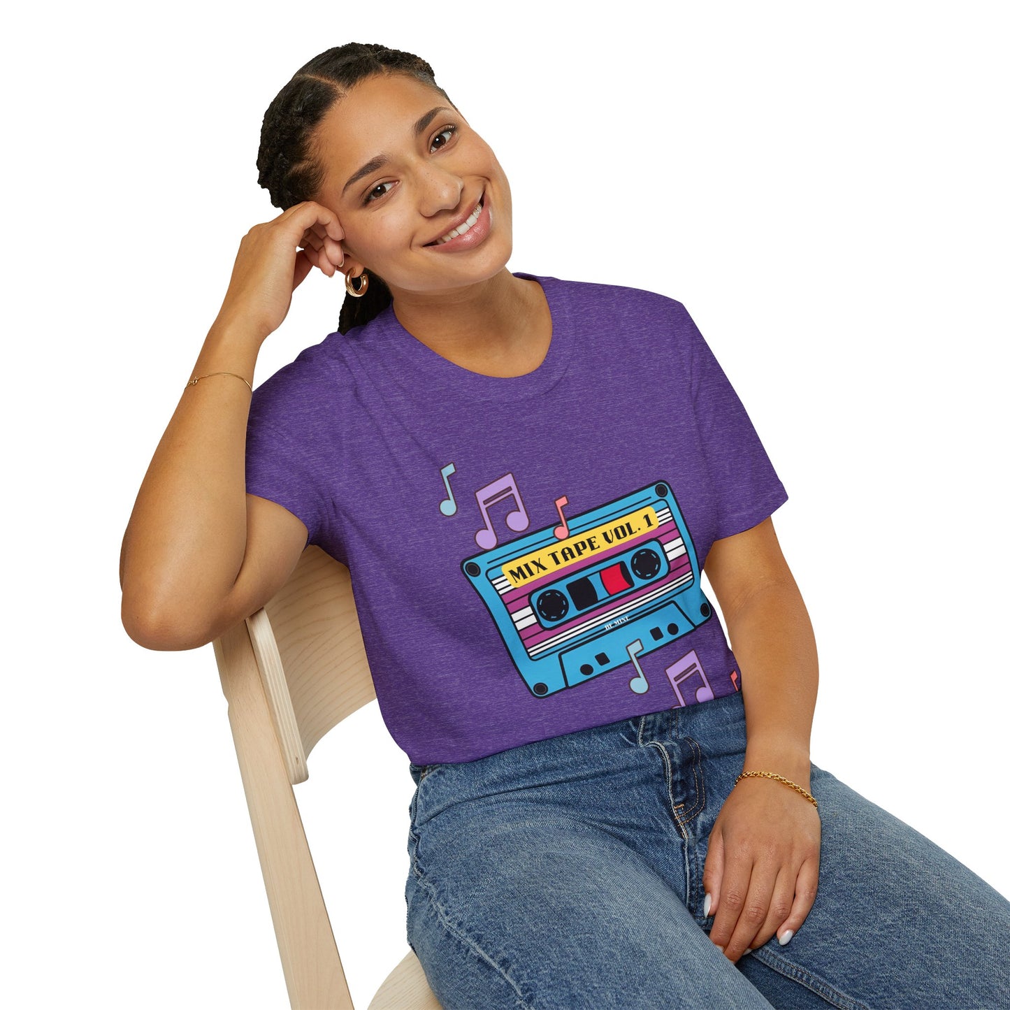 Retro Mix Tape T-Shirt - Unisex Softstyle Tee for Music Lovers