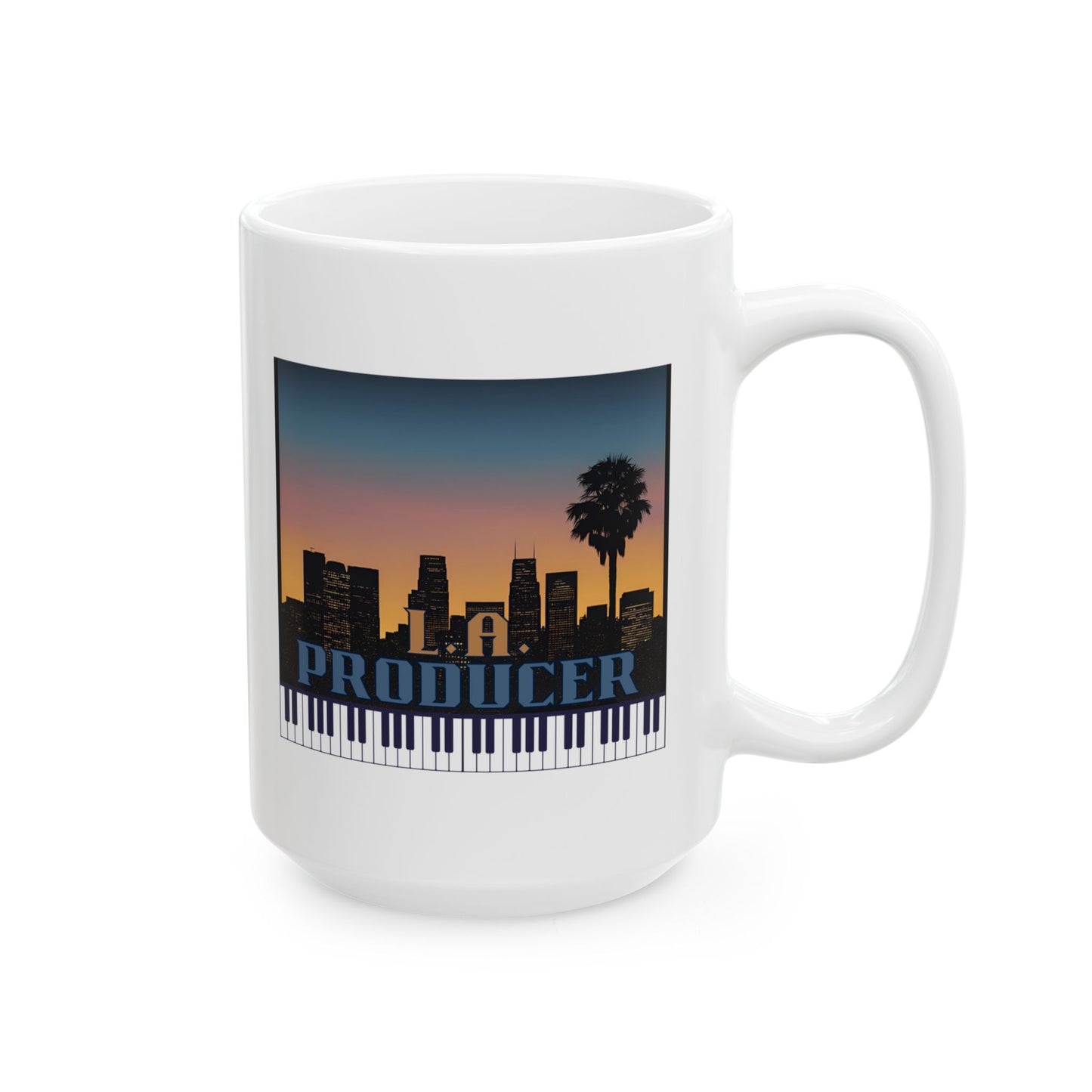 Mug - L A producer music Ceramic Mug (11oz, 15oz)