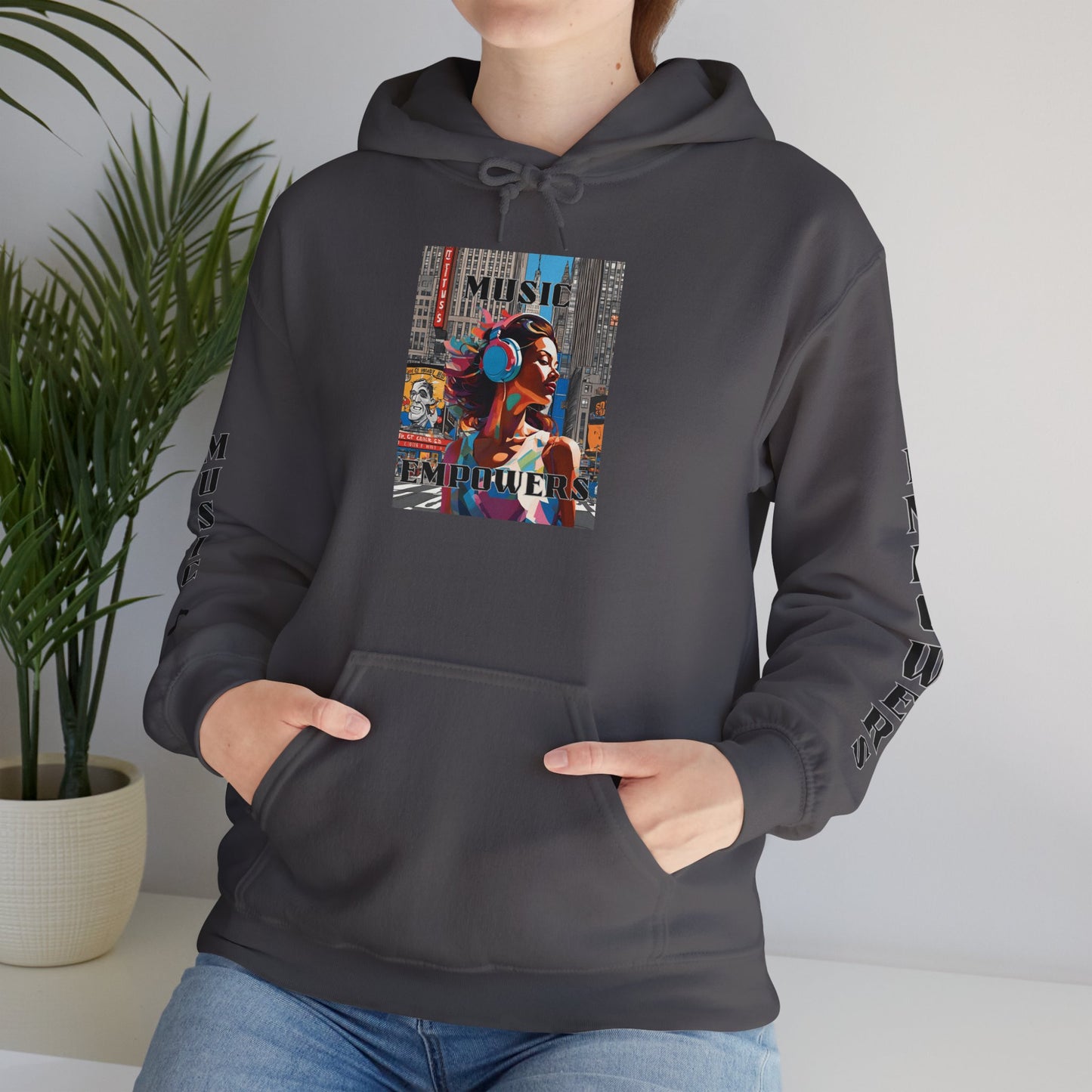 Hooded Sweatshirt Music Empowers Design