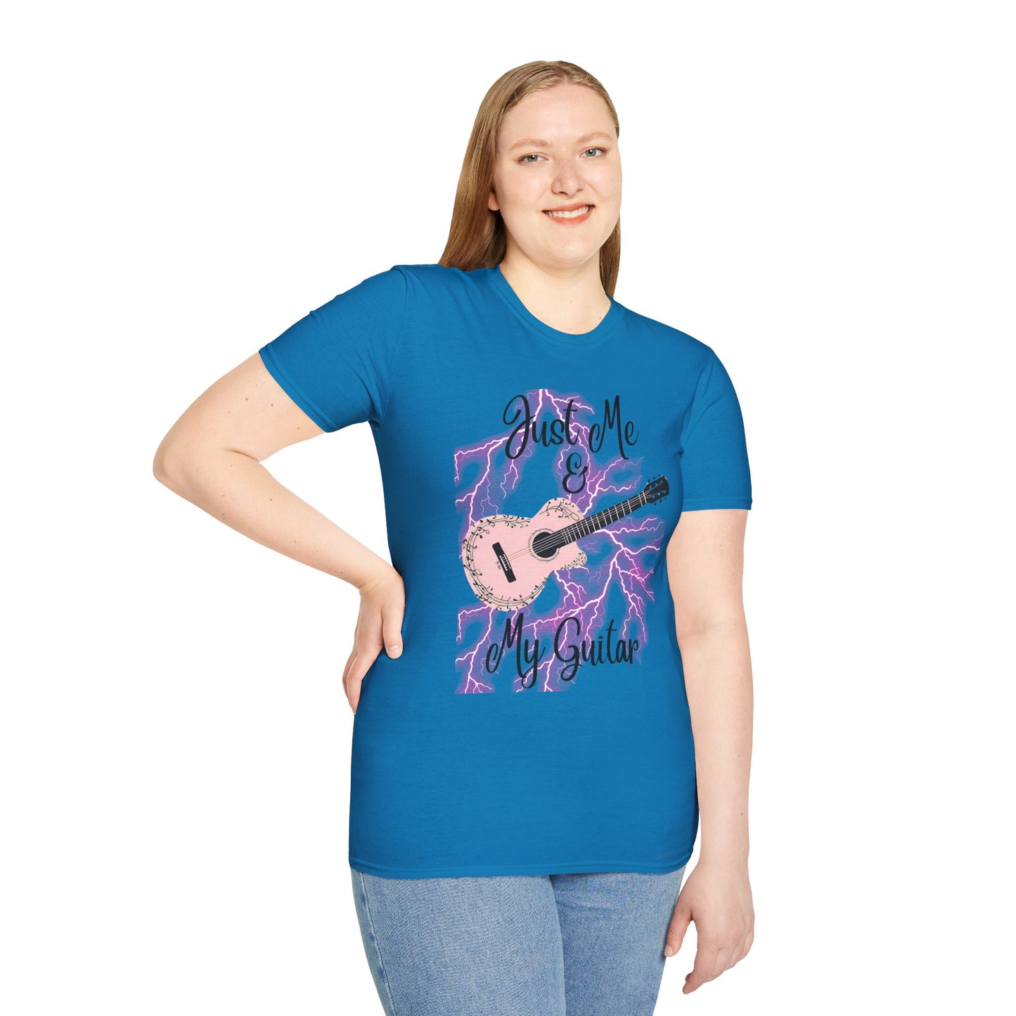 Guitarist Unisex T-Shirt - Just Me And My Guitar Design