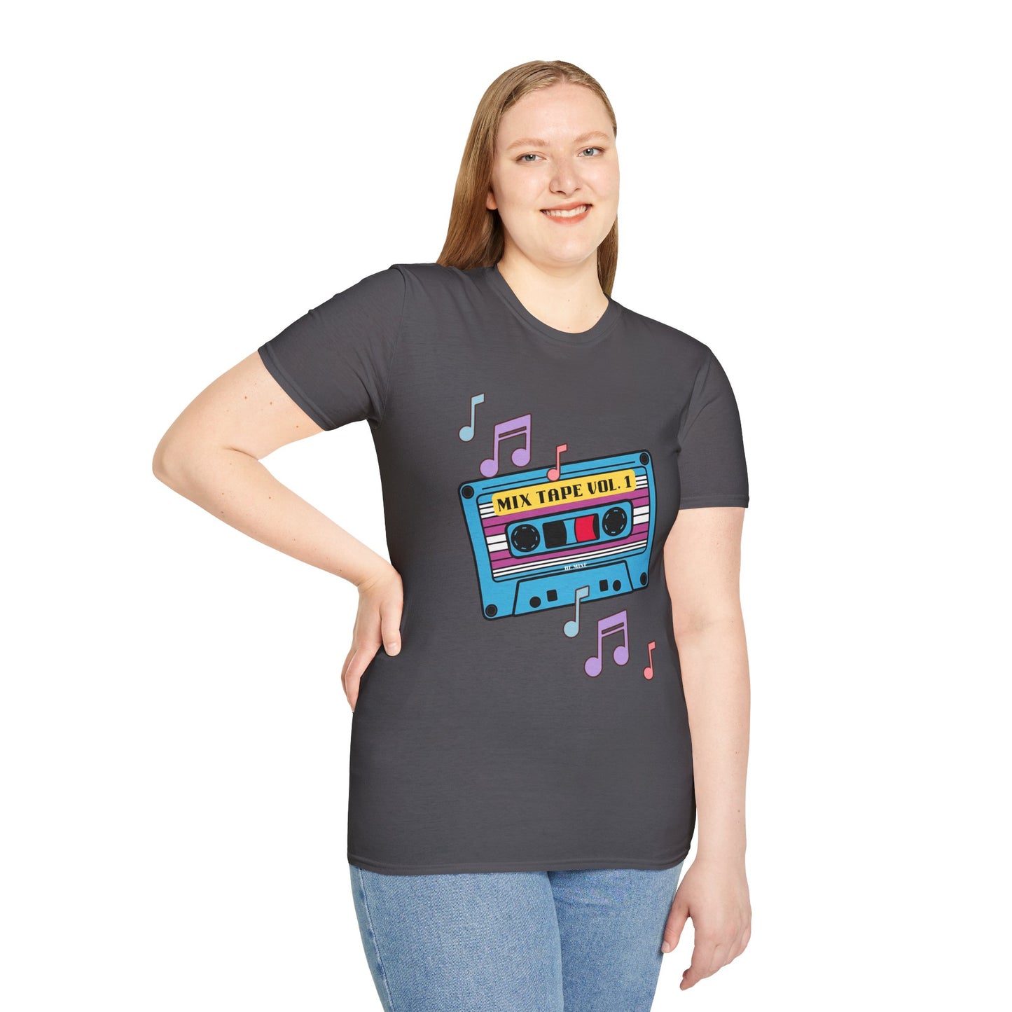 Retro Mix Tape T-Shirt - Unisex Softstyle Tee for Music Lovers