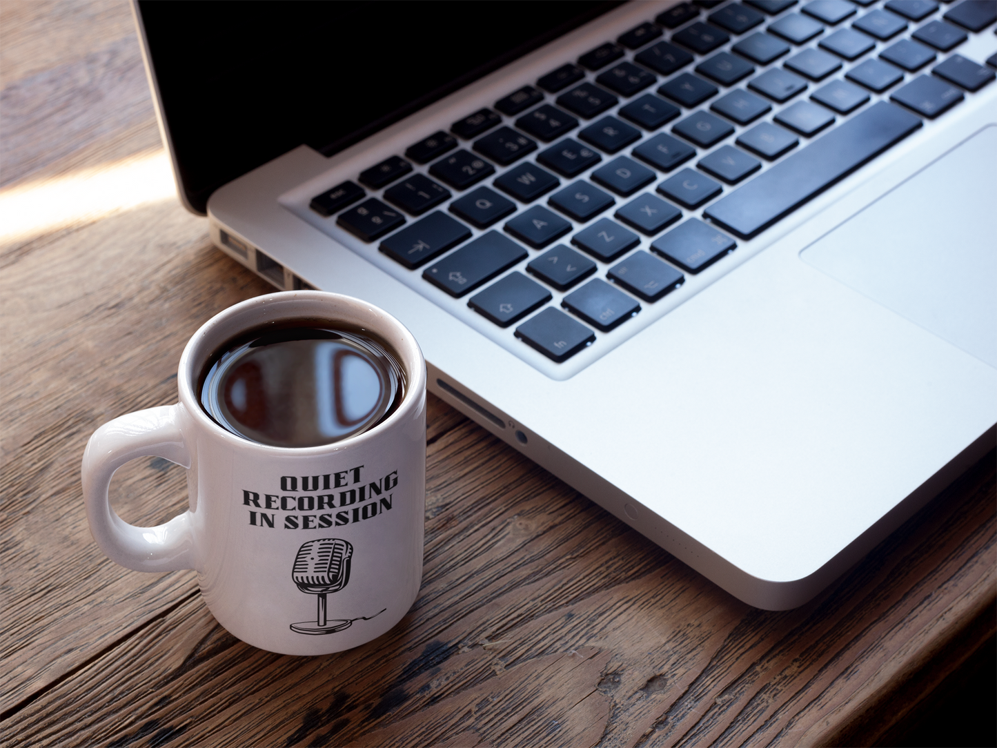 Don't Spill Coffee in the Studio Black Mug (11oz, 15oz)