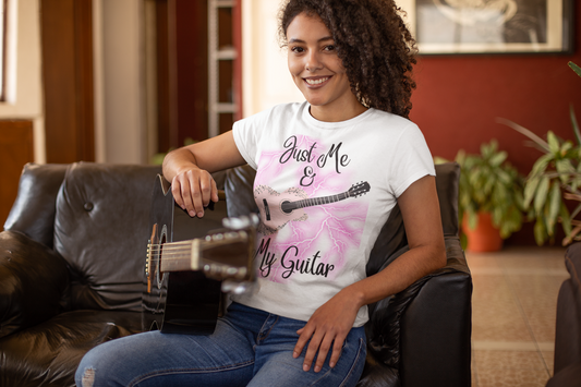 Guitarist Unisex T-Shirt - Just Me And My Guitar Design