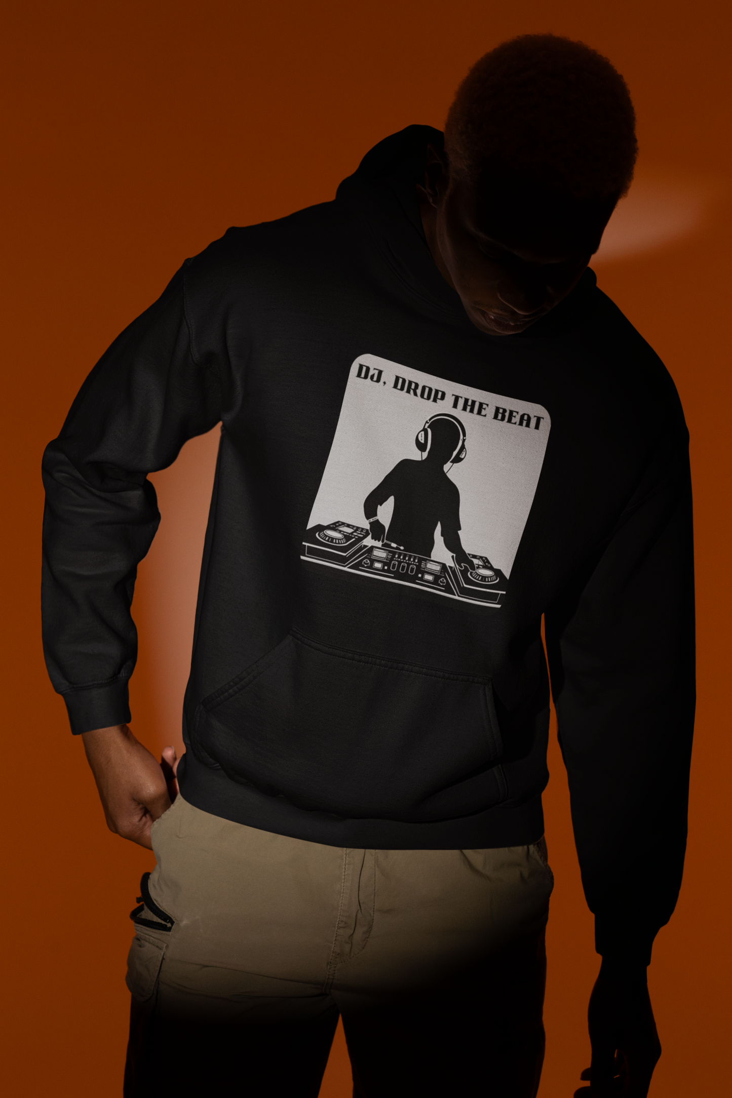 DJ Drop The Beat Unisex Hoodie - Heavy Blend Sweatshirt for Music Lovers