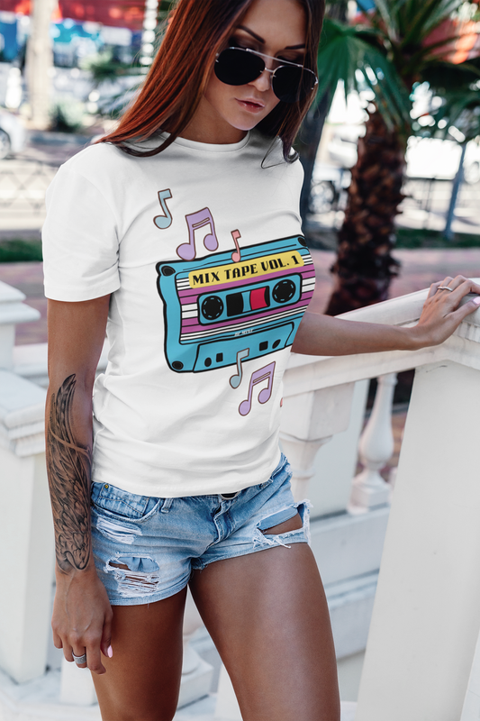 Retro Mix Tape T-Shirt - Unisex Softstyle Tee for Music Lovers