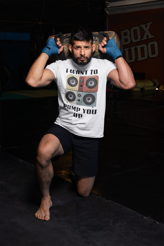 I Want to Pump You Up Unisex Softstyle T-Shirt - Fun Graphic Tee for Music Lovers