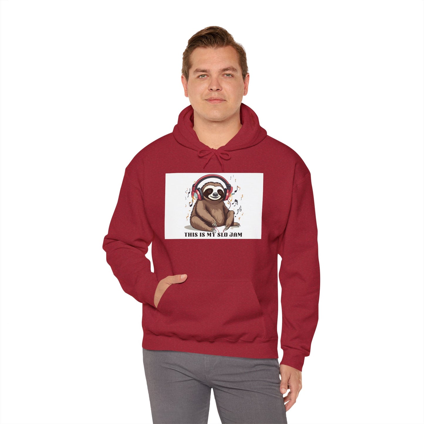 Sloth Heavy Blend Hoodie - Slo Jam Design