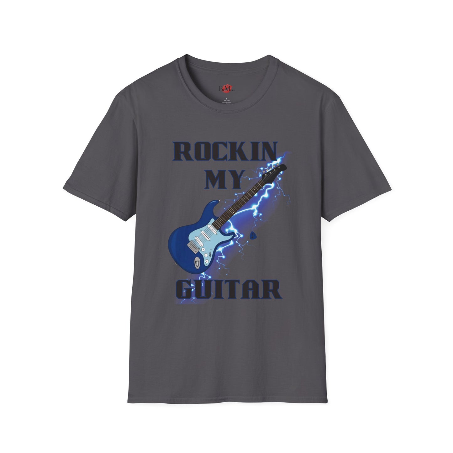 Rockin' My Guitar Unisex Softstyle T-Shirt - Perfect for Music Lovers