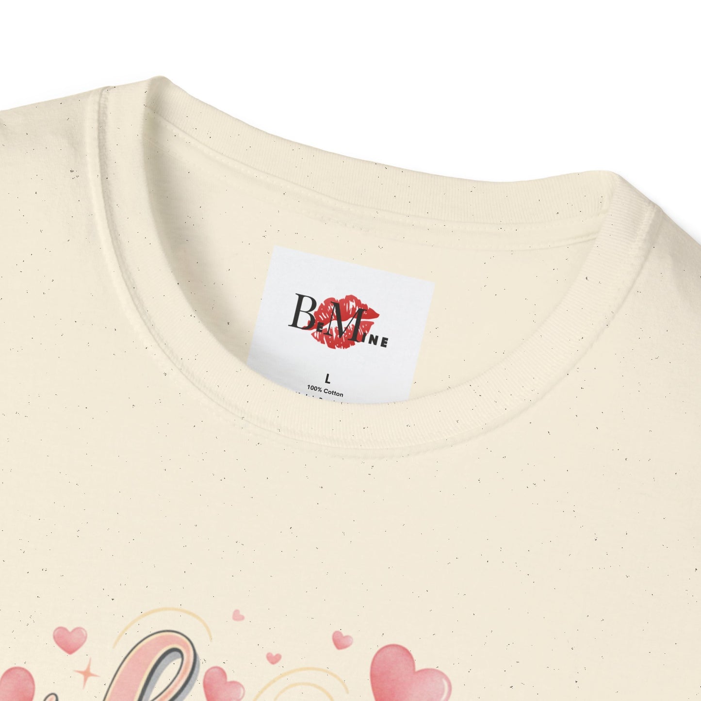 T-Shirt — "Love is in the Air" Pink Heart Graphic