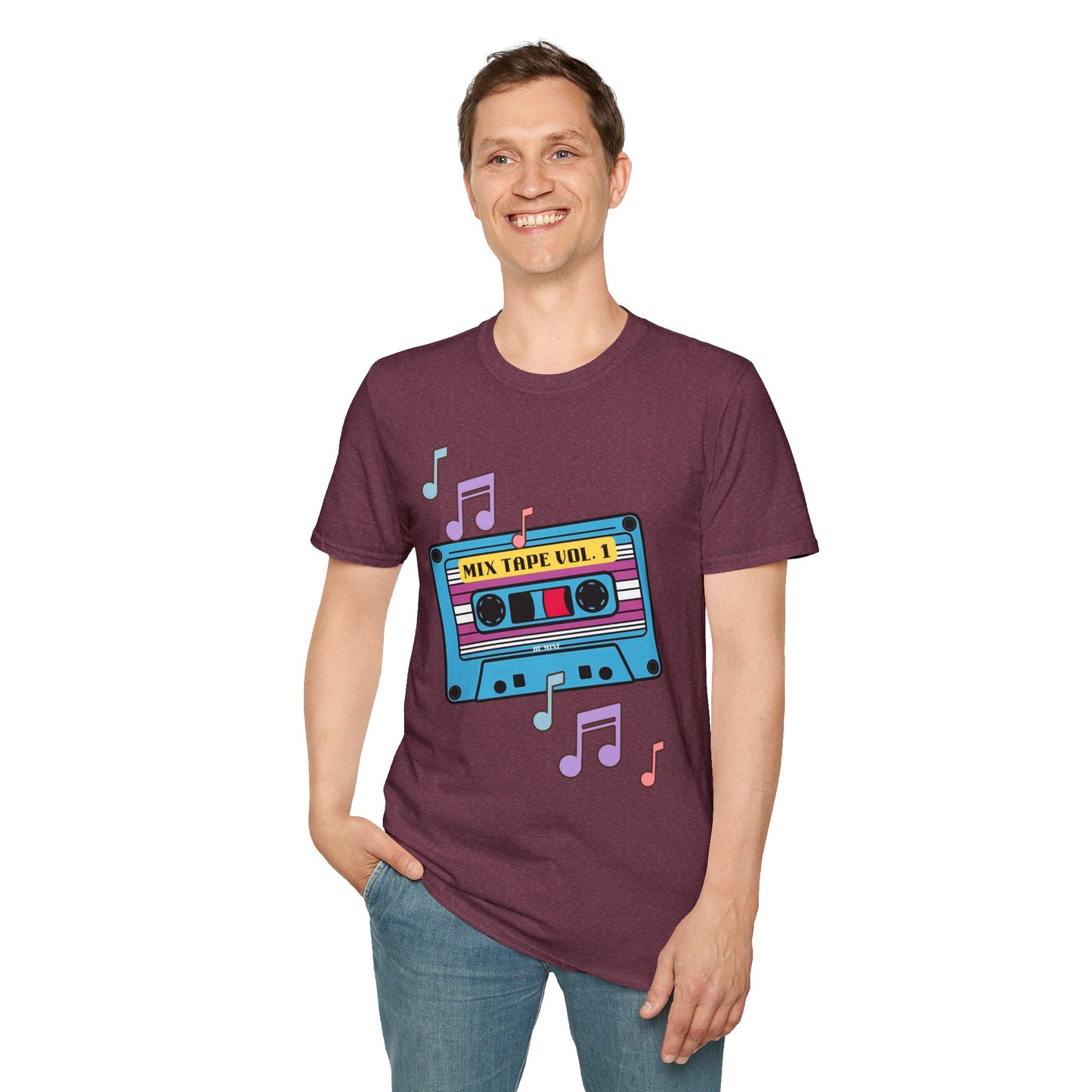 Retro Mix Tape T-Shirt - Unisex Softstyle Tee for Music Lovers