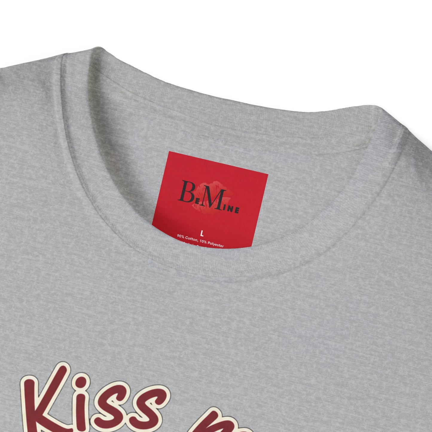 Kiss Me Be Mine T-Shirt — Red Lip Valentine Graphic Tee
