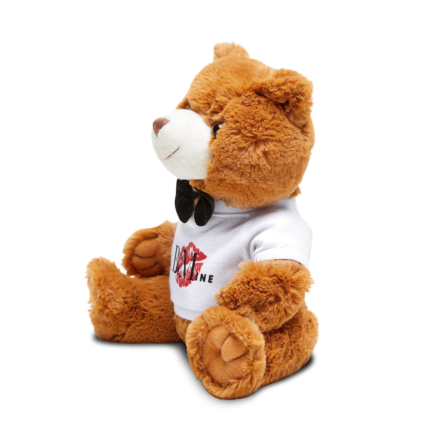 Valentine Bear Plush with 'Be Mine' Kiss T-Shirt