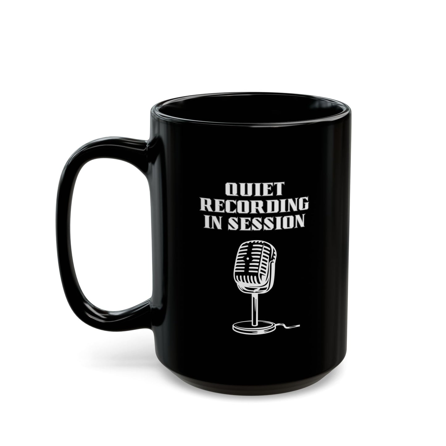 Mug Quiet Recording in Session Black 11oz 15oz