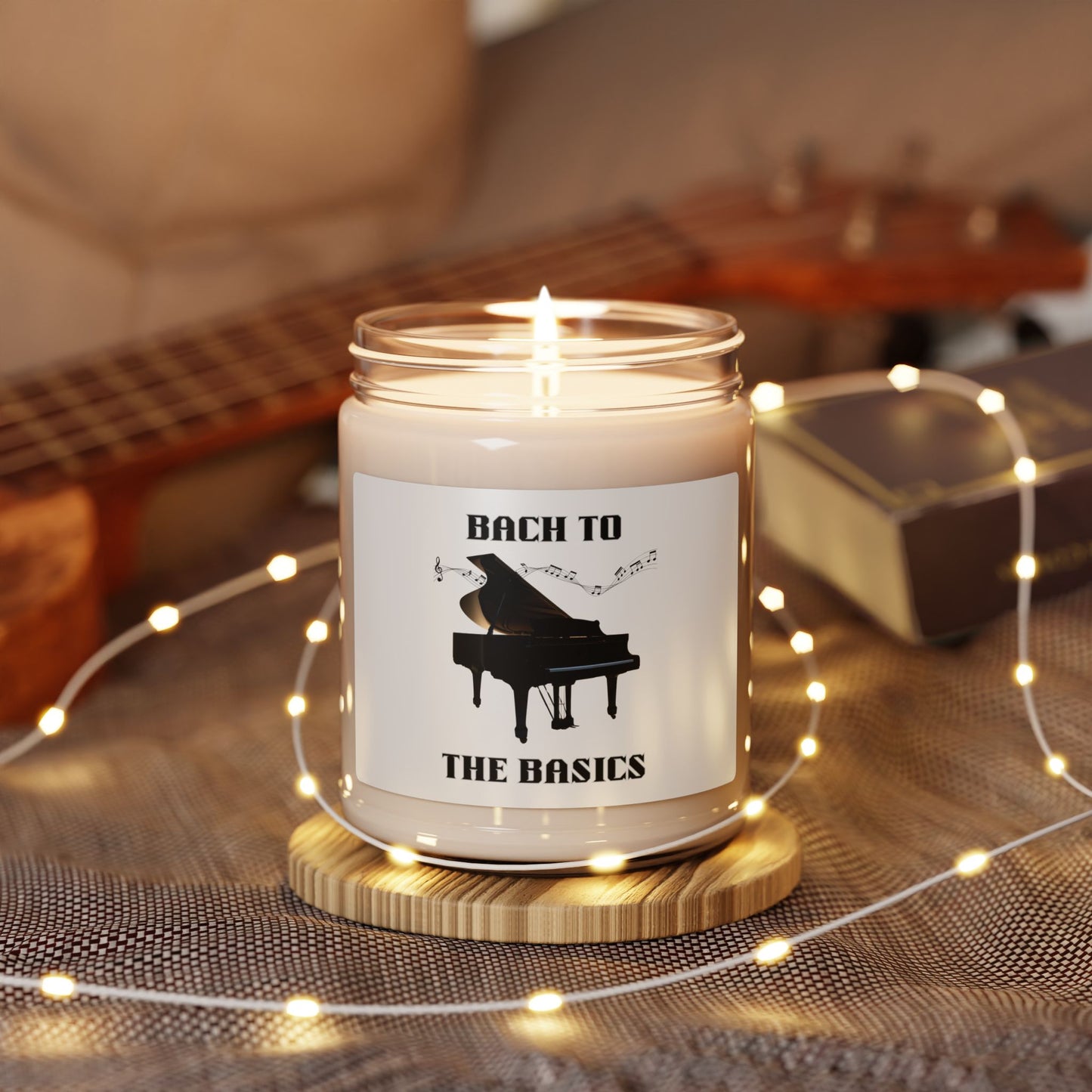 Bach to the Basics | 9oz Scented Soy Candle — Piano Music Gift