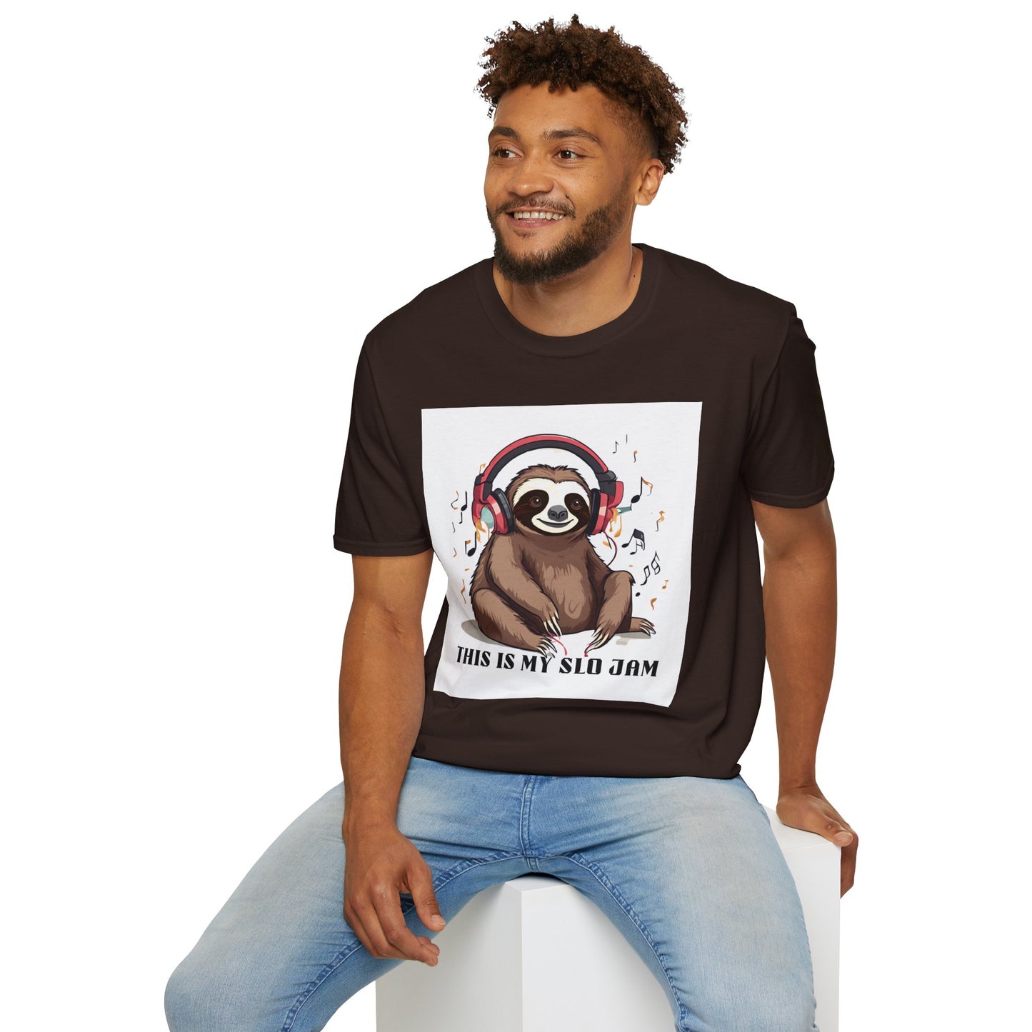 Sloth Softstyle T-Shirt - 'This is my Slo jam sloth'