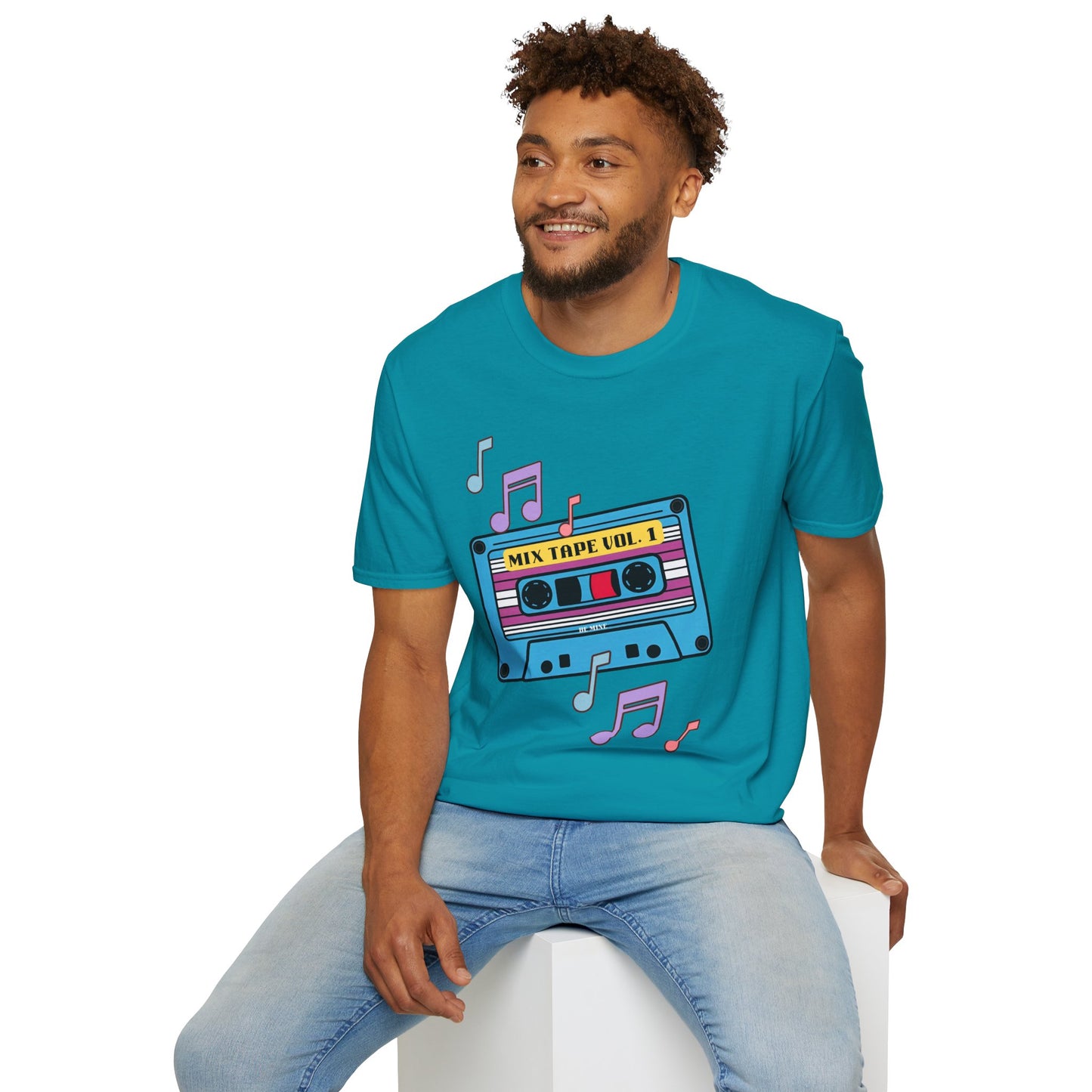 Retro Mix Tape T-Shirt - Unisex Softstyle Tee for Music Lovers