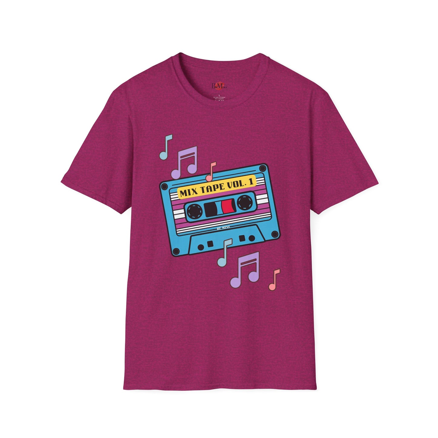 Retro Mix Tape T-Shirt - Unisex Softstyle Tee for Music Lovers