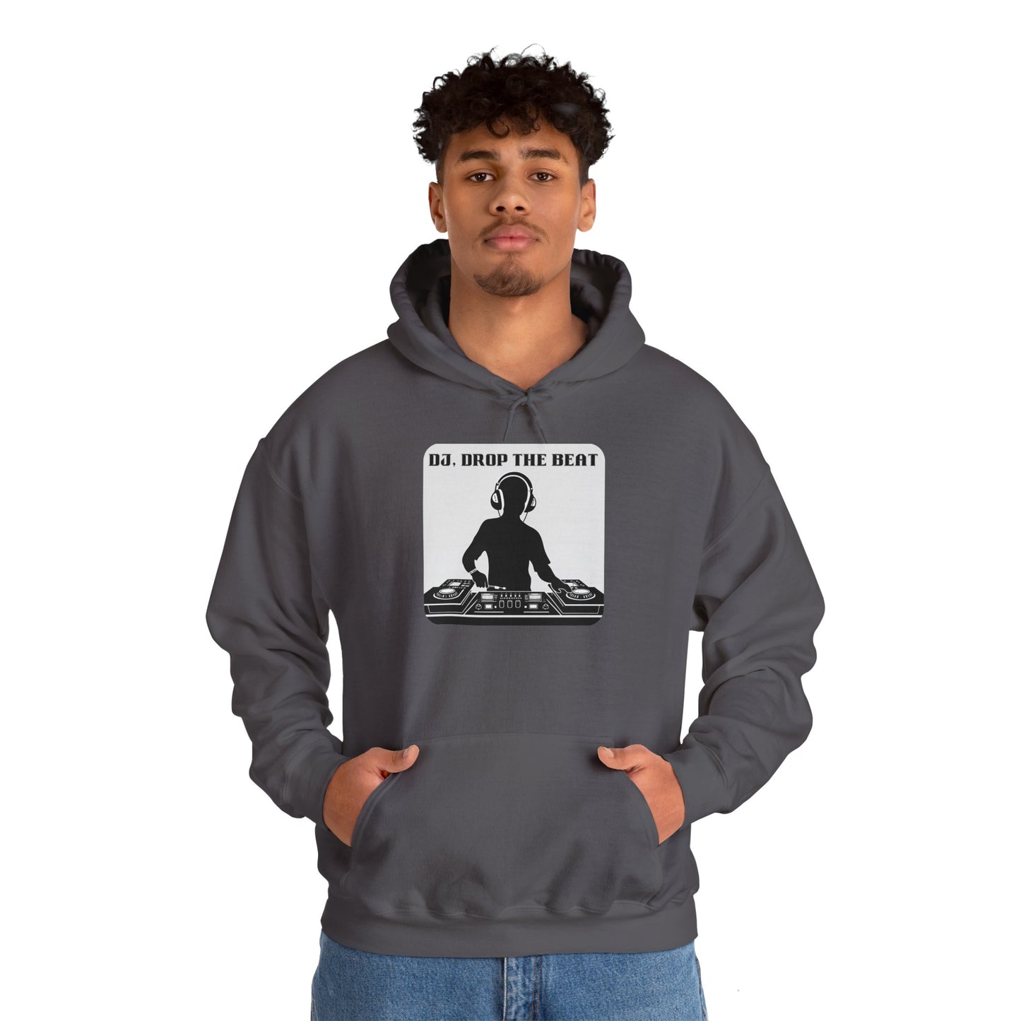 DJ Drop The Beat Unisex Hoodie - Heavy Blend Sweatshirt for Music Lovers