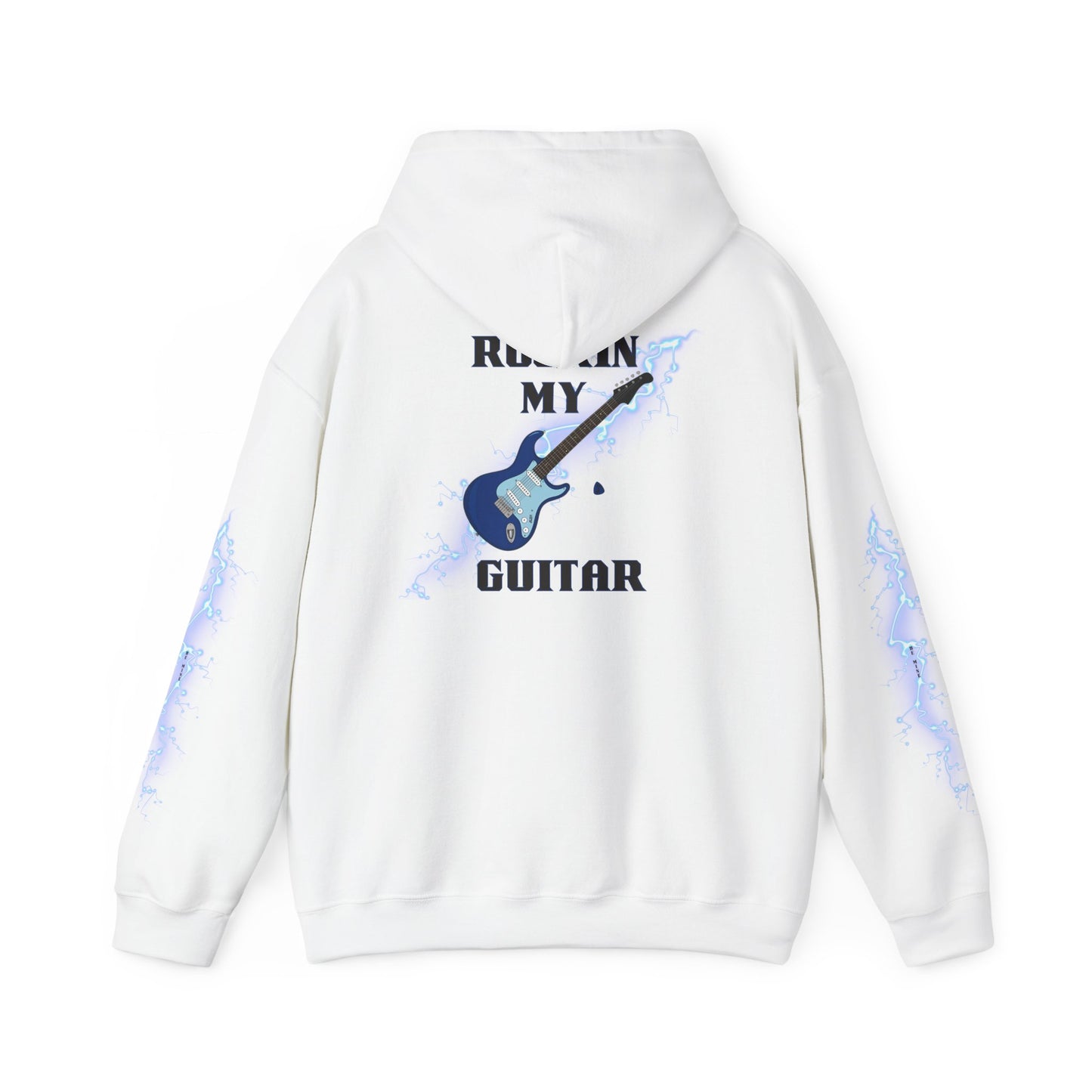 Rockin' My Guitar Hoodie - Unisex Heavy Blend™ Sweatshirt for Music Lovers