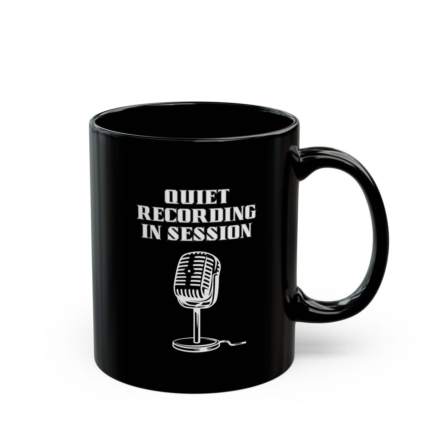 Mug Quiet Recording in Session Black 11oz 15oz